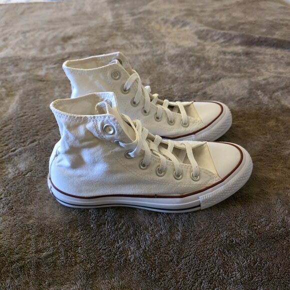 Converse Chuck Taylor All Star High Top Sneakers White Canvas Women’s 6 Men’s 4 - Picture 8 of 13